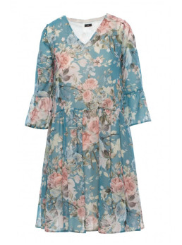 S214 Šifono suknelė pažemintu liemeniu – 4 modelis - spalva