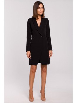 S217 Švarkinė suknelė - juoda