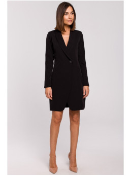 S217 Švarkinė suknelė - juoda