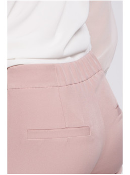 .K055 Slim silueto kelnės - crepe pink