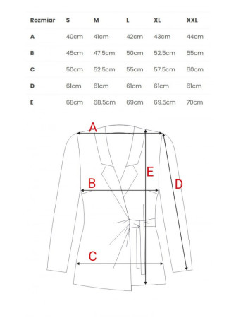 .K056 Švarkas su juosiamu diržu - crepe pink