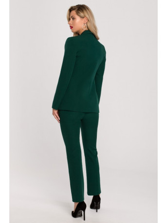 K141 Blazer with double flap pockets - bottle green