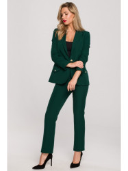 K141 Blazer with double flap pockets - bottle green