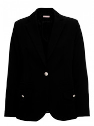 K141 Blazer with double flap pockets - black