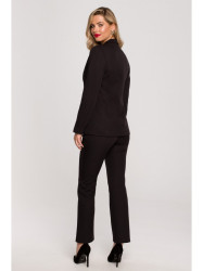 K141 Blazer with double flap pockets - black