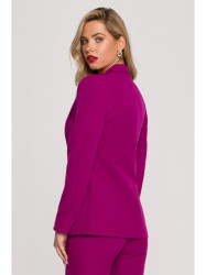 K141 Blazer with double flap pockets - ruby