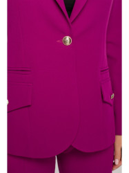 K141 Blazer with double flap pockets - ruby