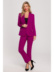 K141 Blazer with double flap pockets - ruby