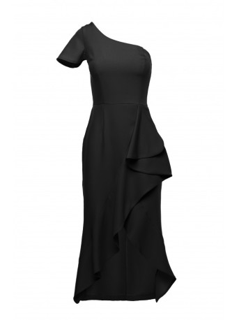 K146 One-shoulder dress - black