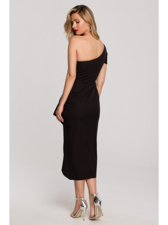 K146 One-shoulder dress - black