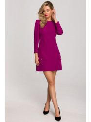 K148 Trapeze dress - ruby