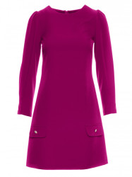 K148 Trapeze dress - ruby