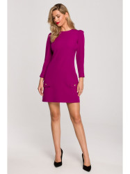 K148 Trapeze dress - ruby