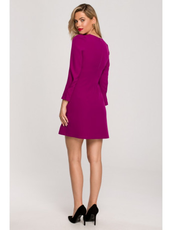 K148 Trapeze dress - ruby