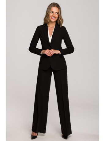 S310 Single button blazer keflavik - black