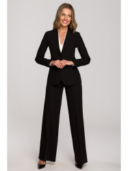 S310 Single button blazer keflavik - black