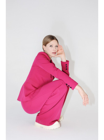 S310 Single button blazer keflavik - plum