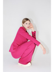 S310 Single button blazer keflavik - plum