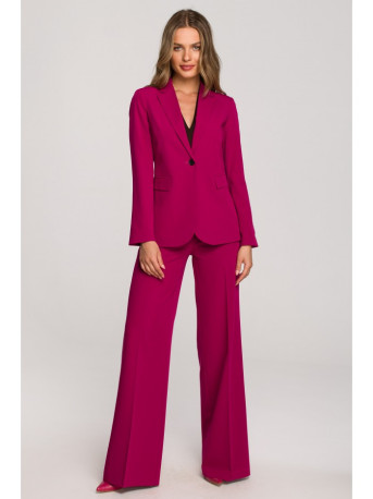 S310 Single button blazer keflavik - plum
