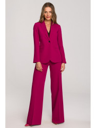 S310 Single button blazer keflavik - plum