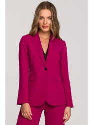 S310 Single button blazer keflavik - plum