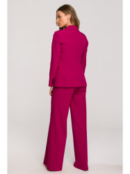 S310 Single button blazer keflavik - plum