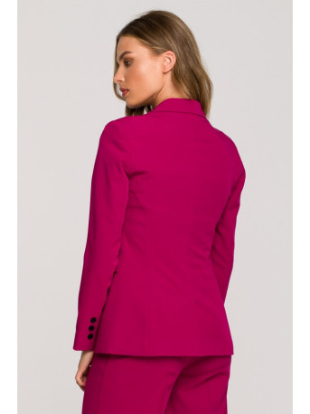 S310 Single button blazer keflavik - plum