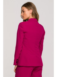 S310 Single button blazer keflavik - plum