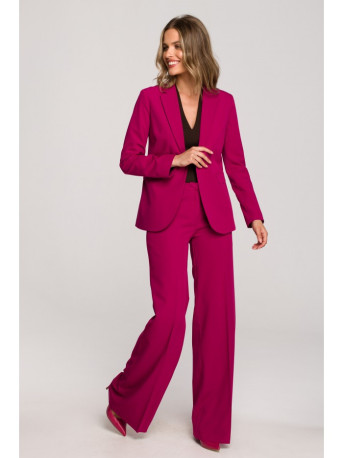 S310 Single button blazer keflavik - plum