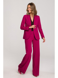 S310 Single button blazer keflavik - plum