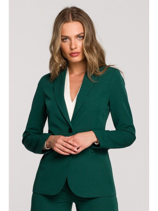 S310 Single button blazer keflavik - green
