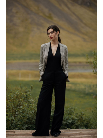 S311 Wide leg trousers - black