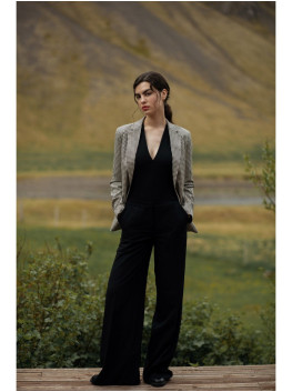 S311 Wide leg trousers - black