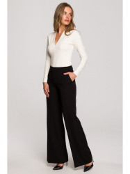 S311 Wide leg trousers - black