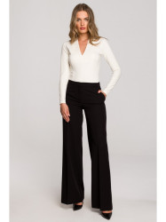 S311 Wide leg trousers - black