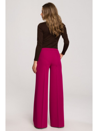 S311 Wide leg trousers - plum