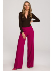 S311 Wide leg trousers - plum