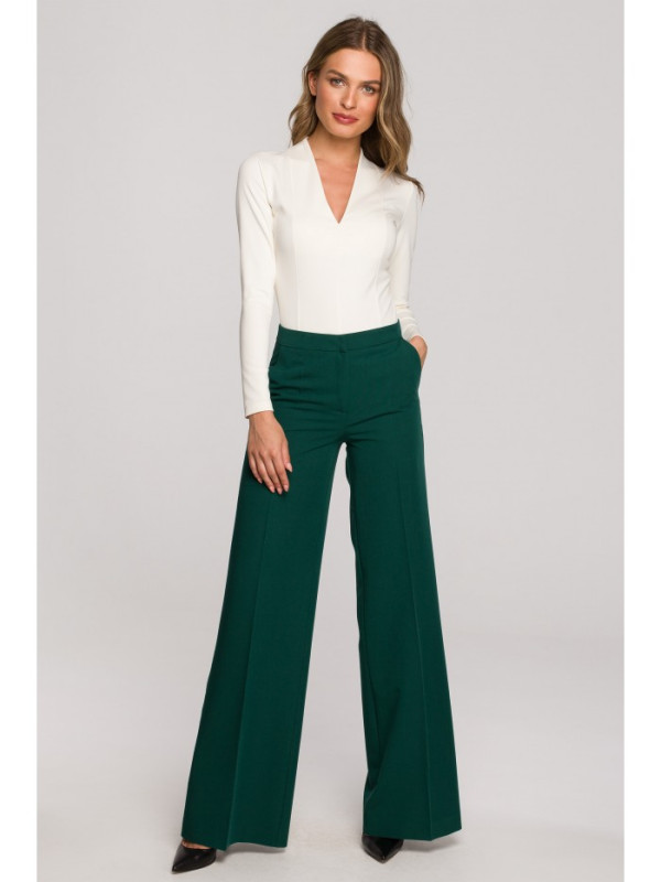 S311 Wide leg trousers - green