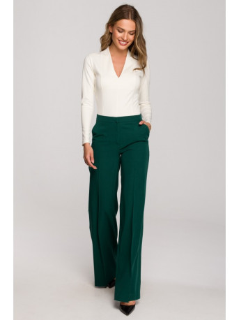 S311 Wide leg trousers - green