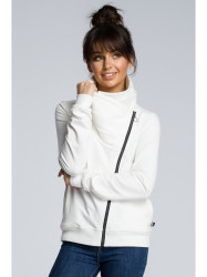 B071 Zipped sweatshirt - ecru