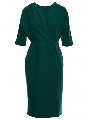 S313 Wrap top dress - green