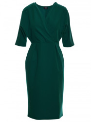 S313 Wrap top dress - green