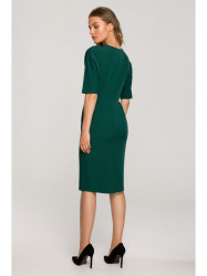 S313 Wrap top dress - green