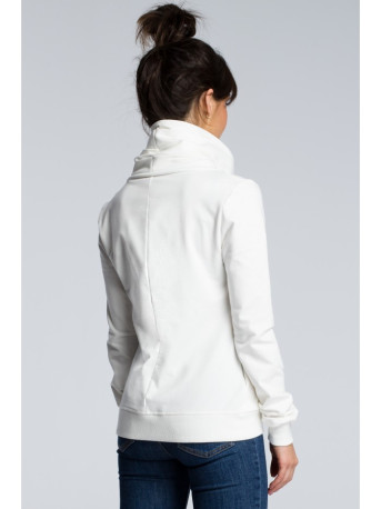 B071 Zipped sweatshirt - ecru