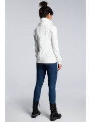 B071 Zipped sweatshirt - ecru