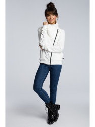 B071 Zipped sweatshirt - ecru