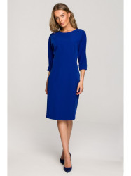 S324 Batwing sleeve sheath dress - royal blue