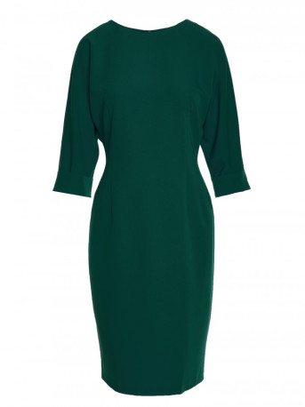 S324 Batwing sleeve sheath dress - green