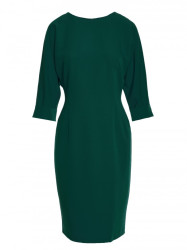 S324 Batwing sleeve sheath dress - green