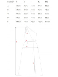 M718 One shoulder maxi dress - champagne